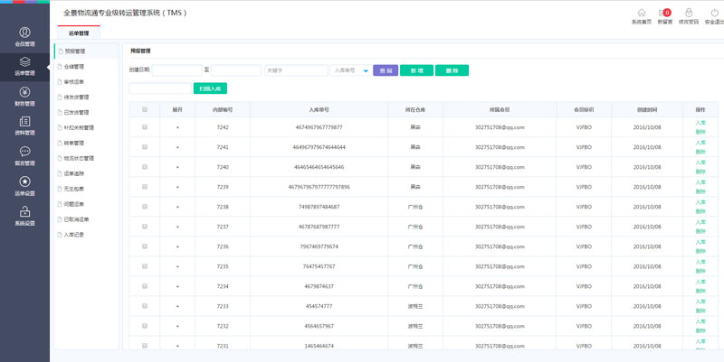 后臺(tái)系統(tǒng)-預(yù)報(bào)管理