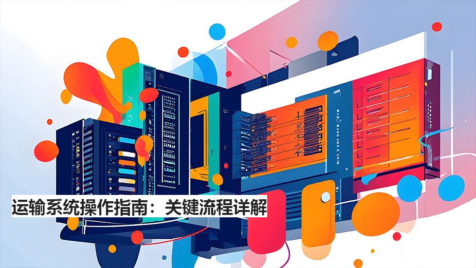 運(yùn)輸系統(tǒng)操作指南:關(guān)鍵流程詳解 運(yùn)輸系統(tǒng)操作指南:關(guān)鍵流程詳解
